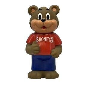 Vintage 1993 Shoney’s Restaurant Bear‎ Coin Bank Restaurant Advertisement